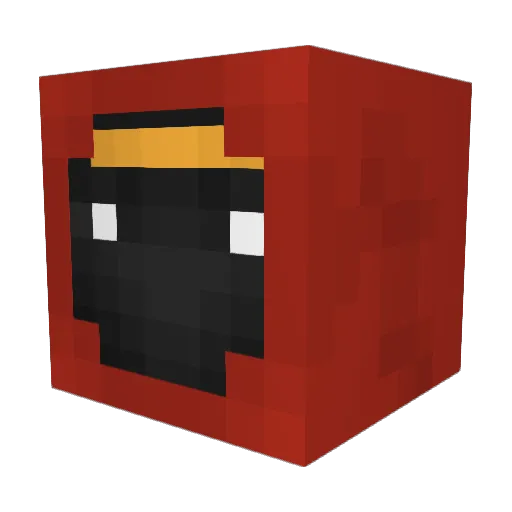 Opt_0 Minecraft avatar head, 3D render