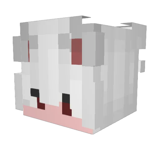 Optiacku Minecraft avatar head, 3D render
