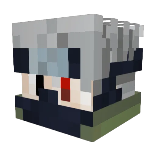 OpticAunt8596 Minecraft avatar head, 3D render