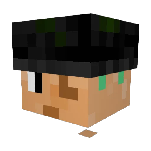 OpticCobra87777 Minecraft avatar head, 3D render