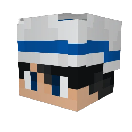 OpticThrower Minecraft avatar head, 3D render