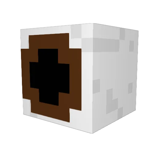 OpticalFibers Minecraft avatar head, 3D render
