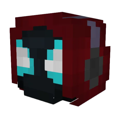 OpticalIlyushin Minecraft avatar head, 3D render