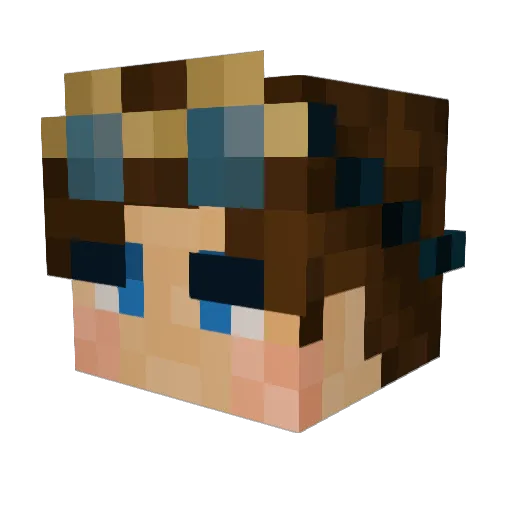 Optimalink80 Minecraft avatar head, 3D render