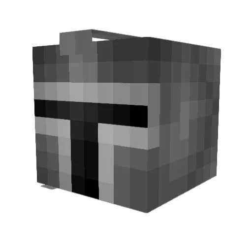 Optimizers Minecraft avatar head, 3D render