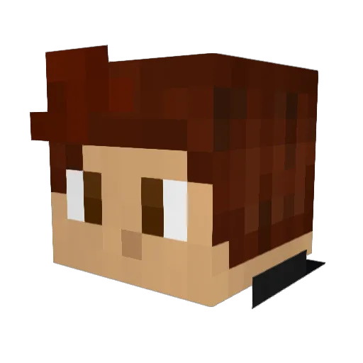 OptimusApe Minecraft avatar head, 3D render