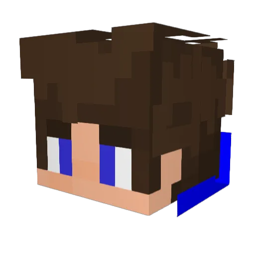 OptimusBatu Minecraft avatar head, 3D render