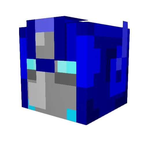 OptimusPrime57 Minecraft avatar head, 3D render