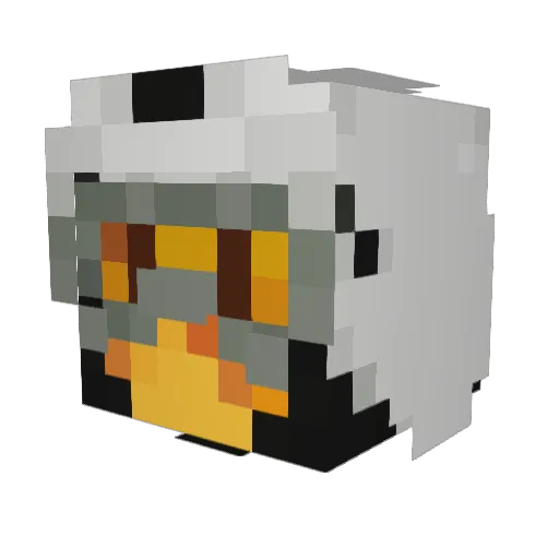 OptimusStin Minecraft avatar head, 3D render