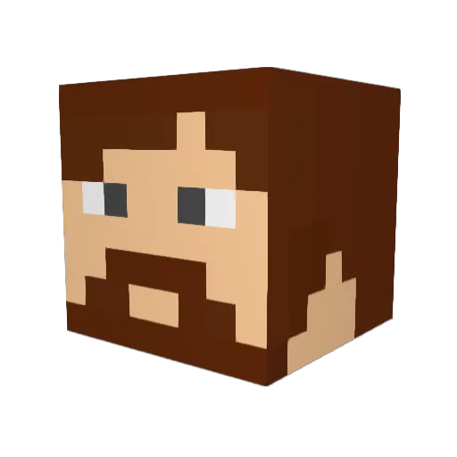 Optimus_Kenobi Minecraft avatar head, 3D render