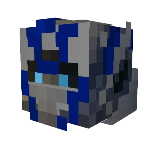 Optimus_Prime34 Minecraft avatar head, 3D render