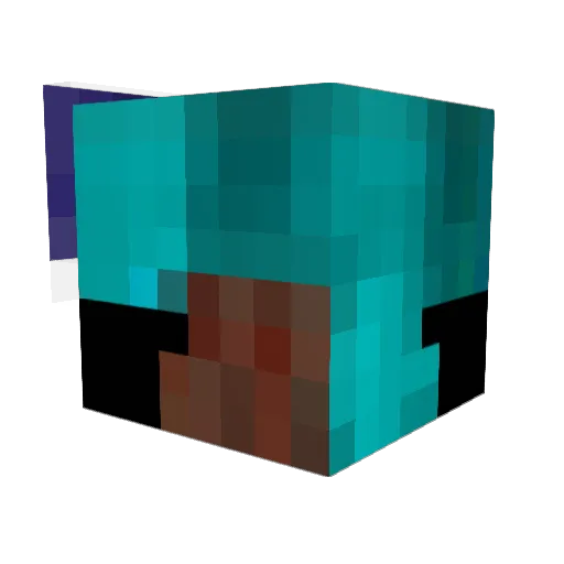 OptionalMigratio Minecraft avatar head, 3D render
