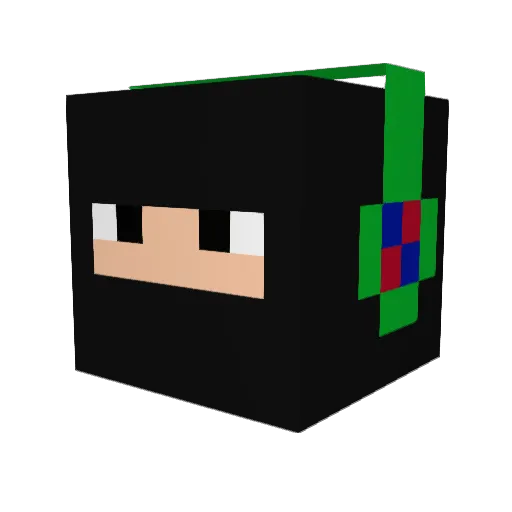 OptizerPro Minecraft avatar head, 3D render