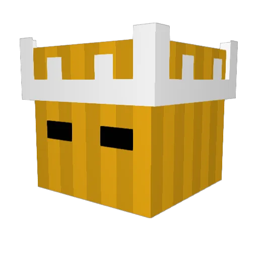 Optys Minecraft avatar head, 3D render