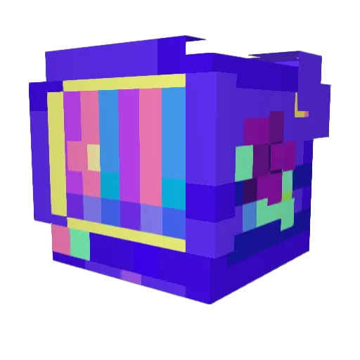 Opulixx Minecraft avatar head, 3D render