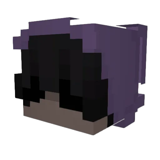 Opxn Minecraft avatar head, 3D render