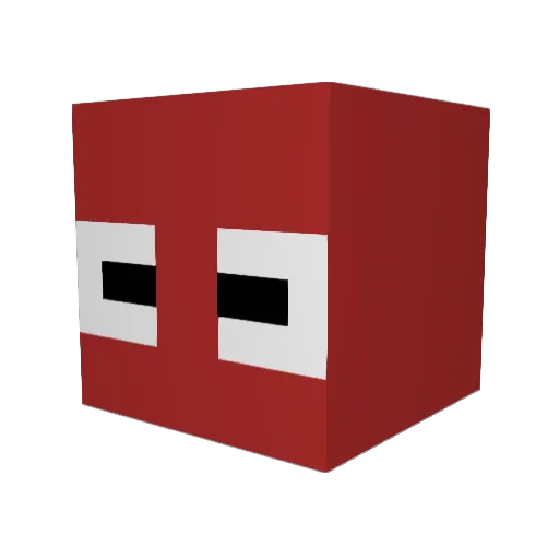 Opxrz Minecraft avatar head, 3D render