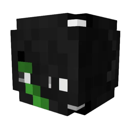 Oqueze Minecraft avatar head, 3D render