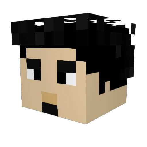 Or1onnn Minecraft avatar head, 3D render