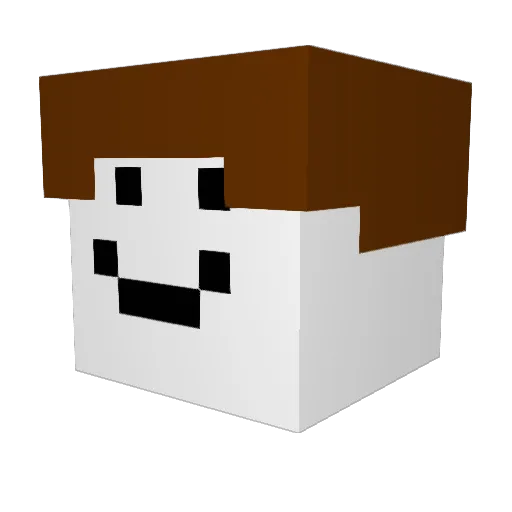 Or1ro Minecraft avatar head, 3D render