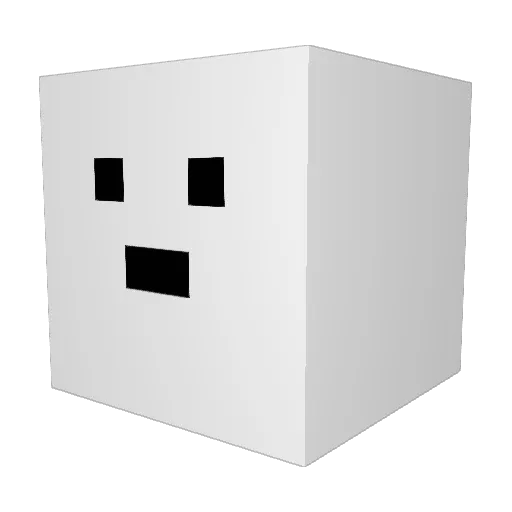 Or7lmellow Minecraft avatar head, 3D render