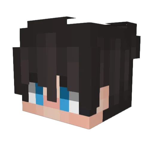 OrNwaar Minecraft avatar head, 3D render