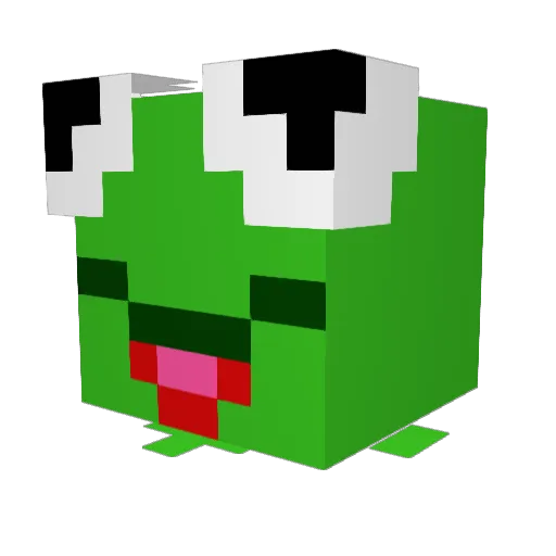 OrViMa Minecraft avatar head, 3D render