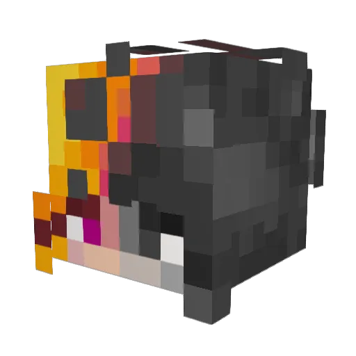 Ora_Occult Minecraft avatar head, 3D render