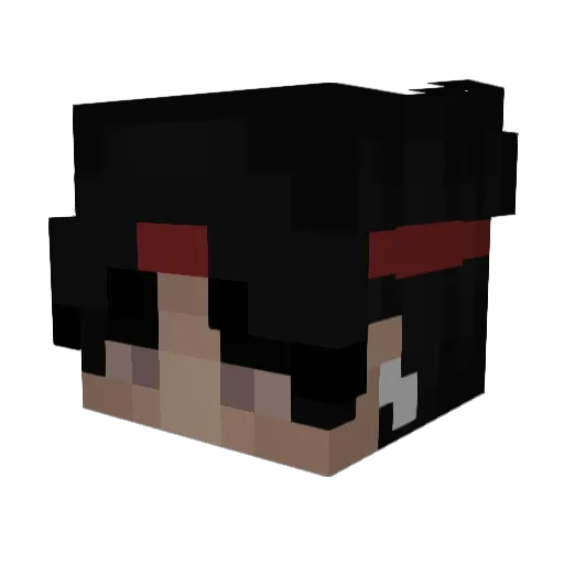 Oraangensaft Minecraft avatar head, 3D render