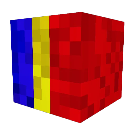 Oradea Minecraft avatar head, 3D render