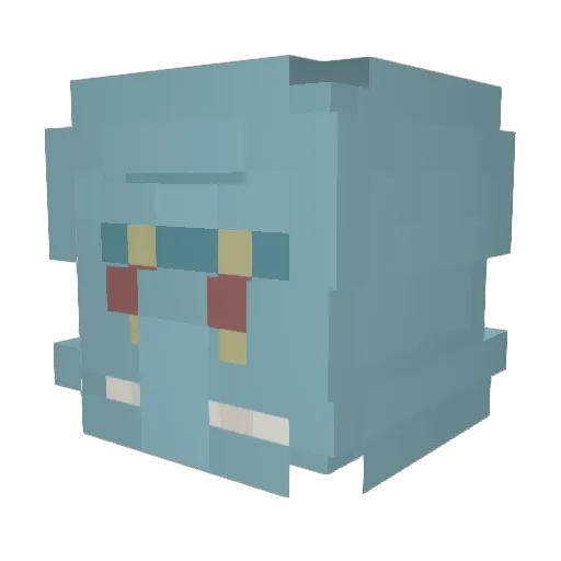 OralLokal Minecraft avatar head, 3D render