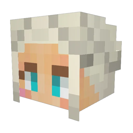 OralPlease Minecraft avatar head, 3D render