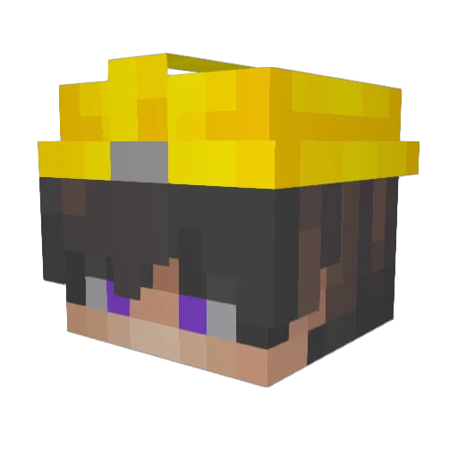 OranChuk767 Minecraft avatar head, 3D render