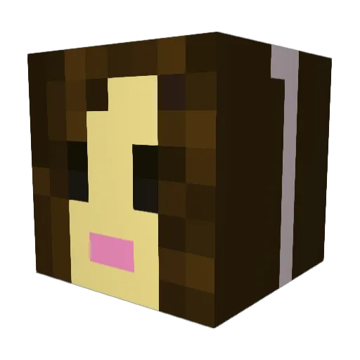 OrandiaV Minecraft avatar head, 3D render