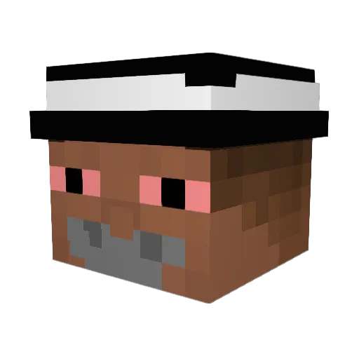 Orangatangy Minecraft avatar head, 3D render