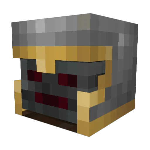 Orange1095 Minecraft avatar head, 3D render