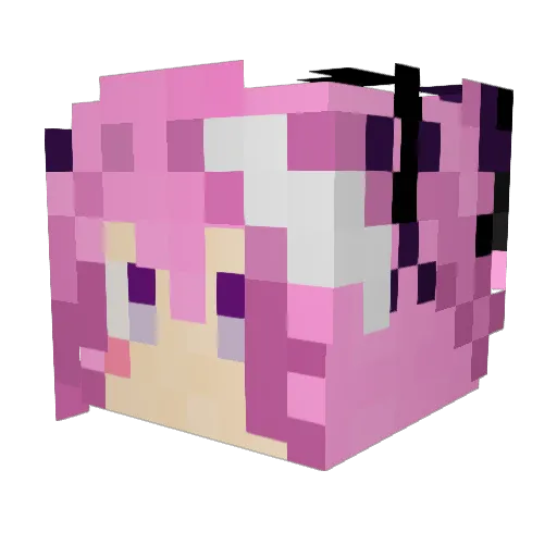 Orange3Mi Minecraft avatar head, 3D render