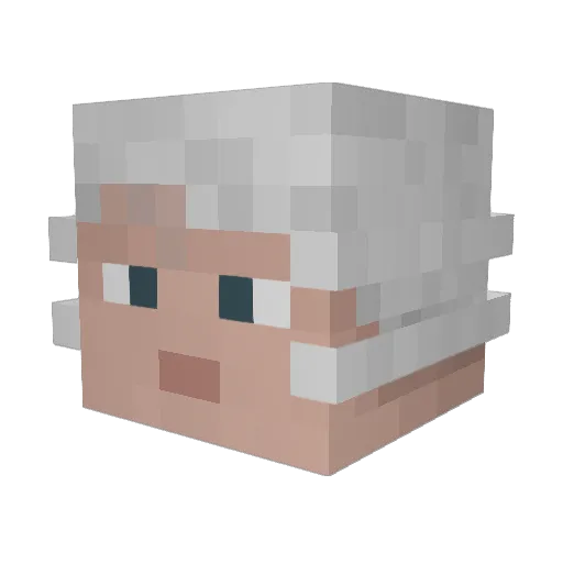 Orange90000 Minecraft avatar head, 3D render