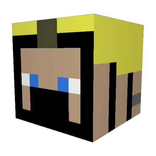 OrangeBeule8127 Minecraft avatar head, 3D render