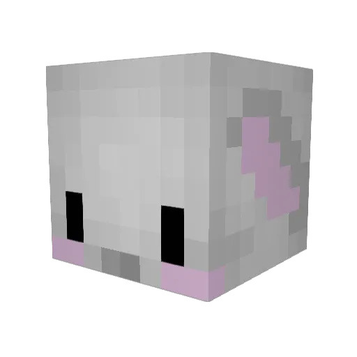 OrangeBug Minecraft avatar head, 3D render