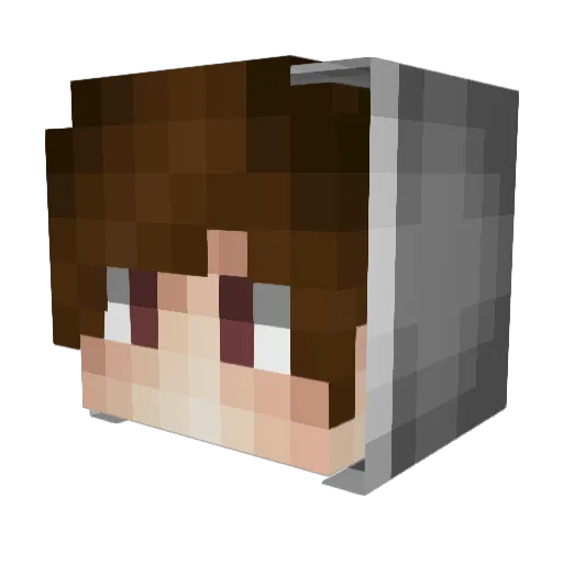 OrangeCucumber23 Minecraft avatar head, 3D render