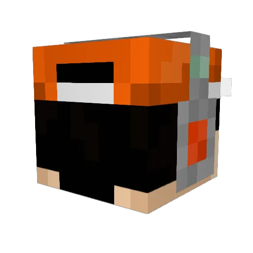 OrangeGamer323 Minecraft avatar head, 3D render