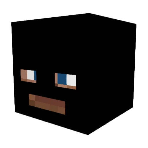 OrangeGetti Minecraft avatar head, 3D render