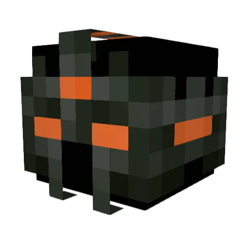 OrangeGrayl Minecraft avatar head, 3D render