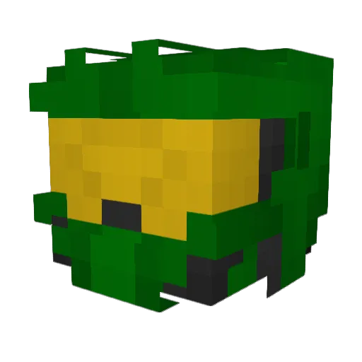 OrangeHaven Minecraft avatar head, 3D render