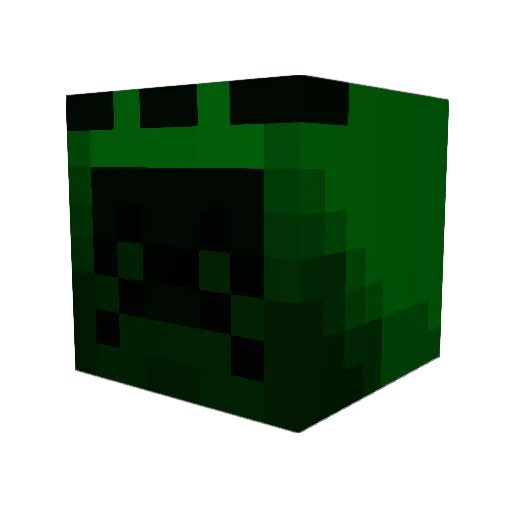 OrangeKrunch Minecraft avatar head, 3D render