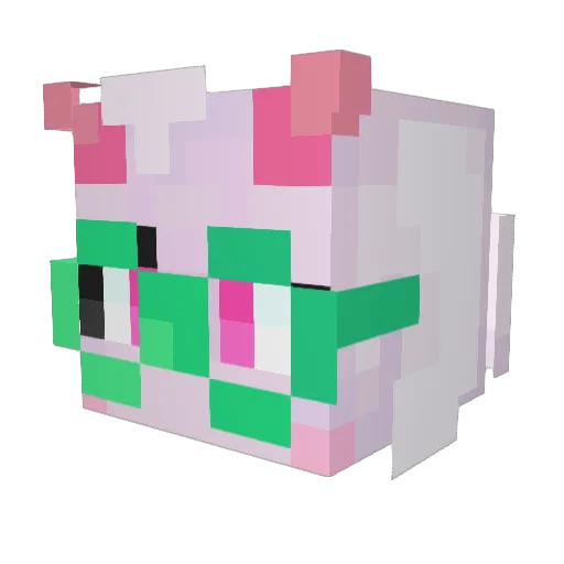 OrangeLife123 Minecraft avatar head, 3D render