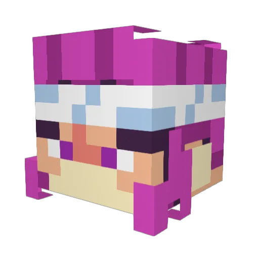 OrangeMan74 Minecraft avatar head, 3D render