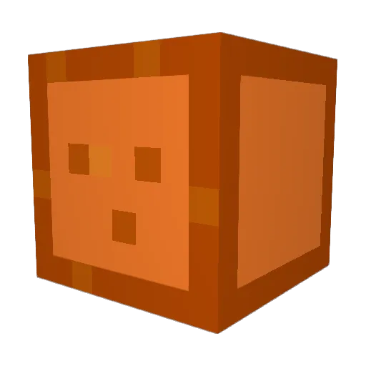 OrangeMonster09 Minecraft avatar head, 3D render