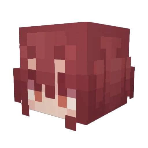 OrangeMoon_142 Minecraft avatar head, 3D render